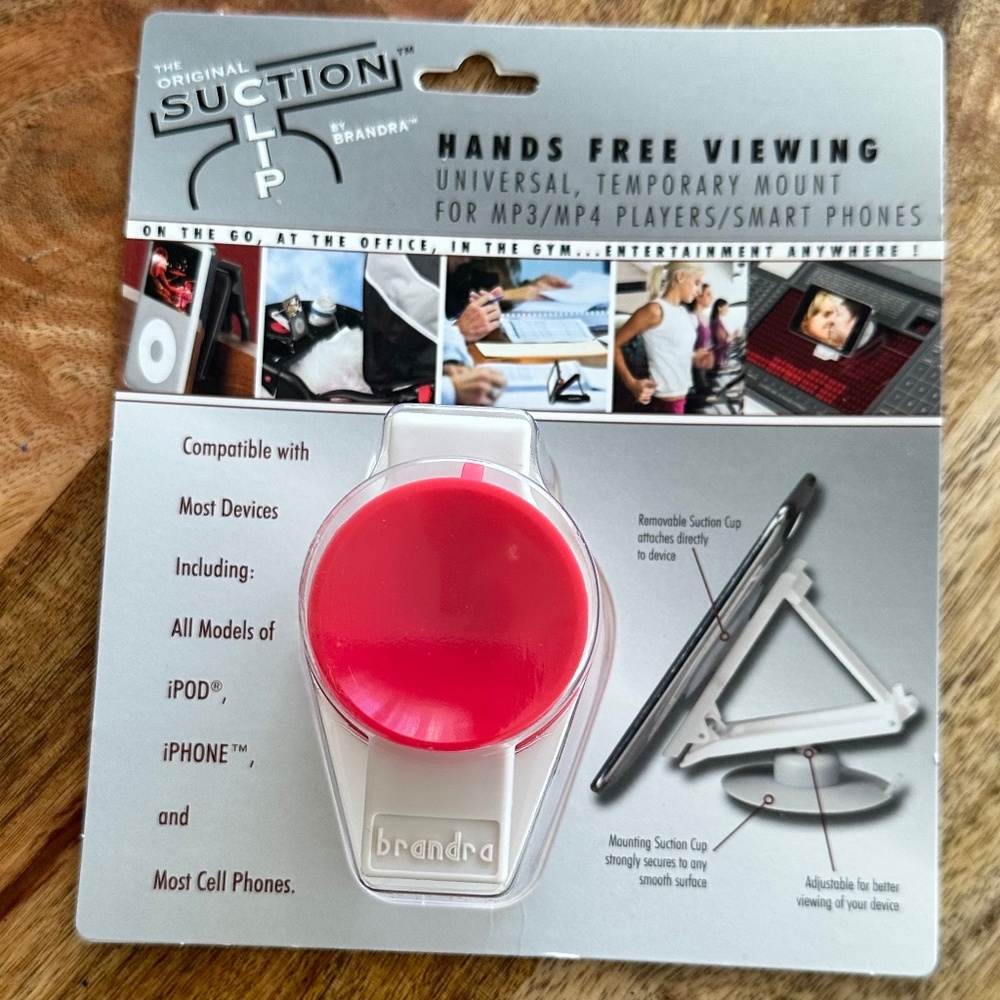 "Hands-Free on the Go: The Dual Suction Cup Cell Phone Mount with Hidden Stand"